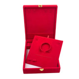 Maxbell Velvet Wedding Jewelry Storage Holder Box for Birthday Anniversary