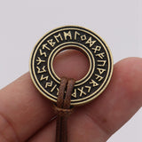 Maxbell Nordic Pendant Necklace Compass Chain Handmade Gothic Gift for Party Men Copper