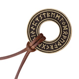Maxbell Nordic Pendant Necklace Compass Chain Handmade Gothic Gift for Party Men Copper