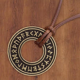 Maxbell Nordic Pendant Necklace Compass Chain Handmade Gothic Gift for Party Men Copper