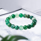 Maxbell Bead Bracelet Romantic Jewelry Elegant 10mm for Gifts Bridal Valentine green