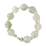 Maxbell Wrapped Beaded Ring Copper Wrapped Sets Finger Rings for Women Girls Beach green