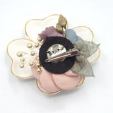 Maxbell Rose Boutonniere Artificial Flower Corsage for Formal Prom Party Ceremony Purple
