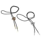 Maxbell Bolo Tie with Hand Braided Lanyard Fashionable Rope Length 100cm Bronze