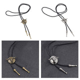 Maxbell Bolo Tie with Hand Braided Lanyard Fashionable Rope Length 100cm Bronze