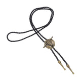 Maxbell Bolo Tie with Hand Braided Lanyard Fashionable Rope Length 100cm Bronze