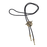 Maxbell Bolo Tie with Hand Braided Lanyard Fashionable Rope Length 100cm Bronze