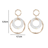 Maxbell Fashion Trend Women Drop Earrings Hollow Earrings Elegant Gifts for Daily Gold