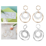 Maxbell Fashion Trend Women Drop Earrings Hollow Earrings Elegant Gifts for Daily Gold