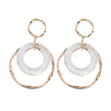 Maxbell Fashion Trend Women Drop Earrings Hollow Earrings Elegant Gifts for Daily Gold
