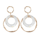 Maxbell Fashion Trend Women Drop Earrings Hollow Earrings Elegant Gifts for Daily Gold
