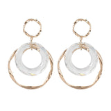 Maxbell Fashion Trend Women Drop Earrings Hollow Earrings Elegant Gifts for Daily Gold