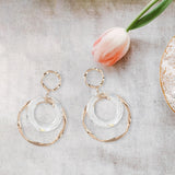 Maxbell Fashion Trend Women Drop Earrings Hollow Earrings Elegant Gifts for Daily Gold