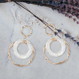 Maxbell Fashion Trend Women Drop Earrings Hollow Earrings Elegant Gifts for Daily Gold