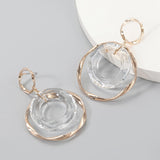 Maxbell Fashion Trend Women Drop Earrings Hollow Earrings Elegant Gifts for Daily Gold