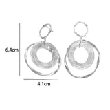 Maxbell Fashion Trend Women Drop Earrings Hollow Earrings Elegant Gifts for Daily Silver