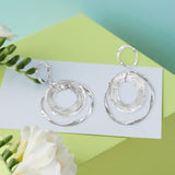 Maxbell Fashion Trend Women Drop Earrings Hollow Earrings Elegant Gifts for Daily Silver