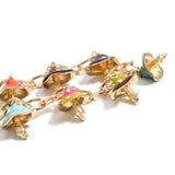 Maxbell Cute Mushroom Pendant Necklace Adjustable Punk Gift Lovely for Girls