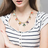 Maxbell Cute Mushroom Pendant Necklace Adjustable Punk Gift Lovely for Girls