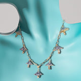 Maxbell Necklaces Cute Pendant Thick Chain Long Necklaces with Extension Chain Gray
