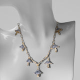 Maxbell Necklaces Cute Pendant Thick Chain Long Necklaces with Extension Chain Gray