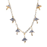 Maxbell Necklaces Cute Pendant Thick Chain Long Necklaces with Extension Chain Gray