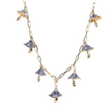 Maxbell Necklaces Cute Pendant Thick Chain Long Necklaces with Extension Chain Gray