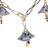Maxbell Necklaces Cute Pendant Thick Chain Long Necklaces with Extension Chain Gray