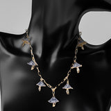 Maxbell Necklaces Cute Pendant Thick Chain Long Necklaces with Extension Chain Gray