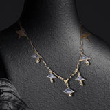 Maxbell Necklaces Cute Pendant Thick Chain Long Necklaces with Extension Chain Gray