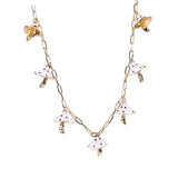 Maxbell Necklaces Cute Pendant Thick Chain Long Necklaces with Extension Chain Black Dots