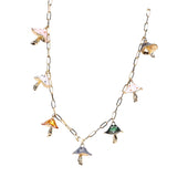 Maxbell Necklaces Cute Pendant Thick Chain Long Necklaces with Extension Chain Colorful