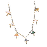 Maxbell Necklaces Cute Pendant Thick Chain Long Necklaces with Extension Chain Colorful