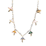 Maxbell Necklaces Cute Pendant Thick Chain Long Necklaces with Extension Chain Colorful