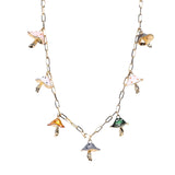 Maxbell Necklaces Cute Pendant Thick Chain Long Necklaces with Extension Chain Colorful