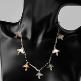 Maxbell Necklaces Cute Pendant Thick Chain Long Necklaces with Extension Chain Colorful