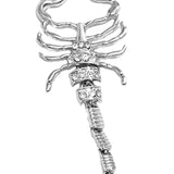 Maxbell Ring Hand Chain One Size Adjustable Punk Hip Hop for Women Girls Silver