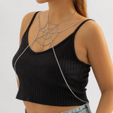 Maxbell Body Chain Chest Chain Bikini Bra Chain Multilayered for Beach Nightclub