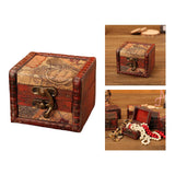 Maxbell Vintage Wooden Jewelry Box Organizer Holder for Brooches Bracelets Ear Studs C
