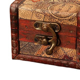 Maxbell Vintage Wooden Jewelry Box Organizer Holder for Brooches Bracelets Ear Studs C