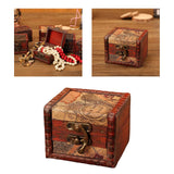 Maxbell Vintage Wooden Jewelry Box Organizer Holder for Brooches Bracelets Ear Studs C
