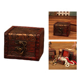 Maxbell Vintage Wooden Jewelry Box Organizer Holder for Brooches Bracelets Ear Studs D