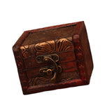 Maxbell Vintage Wooden Jewelry Box Organizer Holder for Brooches Bracelets Ear Studs D