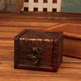 Maxbell Vintage Wooden Jewelry Box Organizer Holder for Brooches Bracelets Ear Studs D