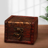 Maxbell Vintage Wooden Jewelry Box Organizer Holder for Brooches Bracelets Ear Studs D