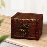 Maxbell Vintage Wooden Jewelry Box Organizer Holder for Brooches Bracelets Ear Studs D