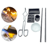 Maxbell 7Pcs Crucible Set Portable Melting Casting for Casting Melting