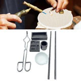 Maxbell 7Pcs Crucible Set Portable Melting Casting for Casting Melting