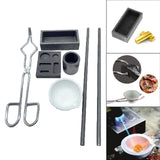 Maxbell 7Pcs Crucible Set Portable Melting Casting for Casting Melting
