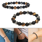 Maxbell Fashion Bracelet Unisex Jewelry Round Beads Charm for Summer Beach Party 8mm